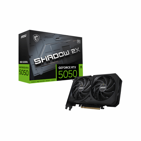 CARTE GRAPHIQUE MSI GEFORCE RTX 5050 8G SHADOW 2X OC BULK