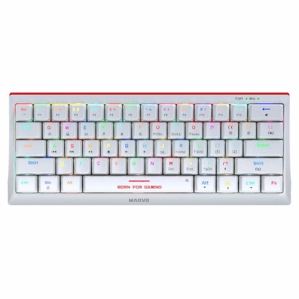 CLAVIER MARVO KG962G HECATE 61 EN WHITE (RED SWITCHES)