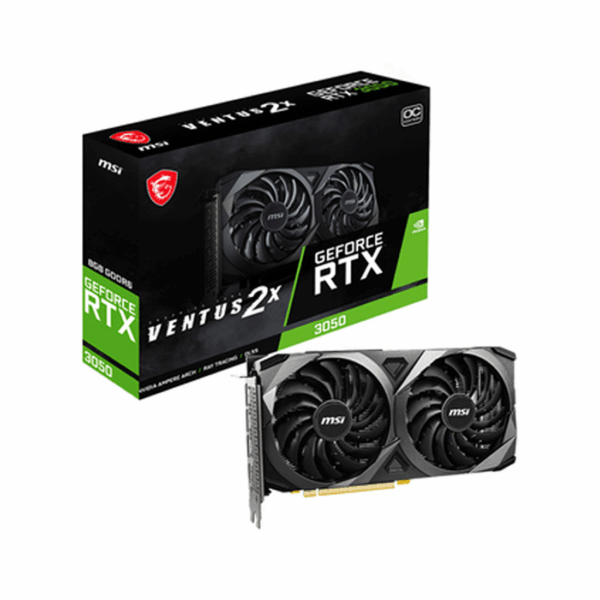 CARTE GRAPHIQUE MSI GEFORCE RTX 3050 VENTUS 2X 8G OC GDDR6