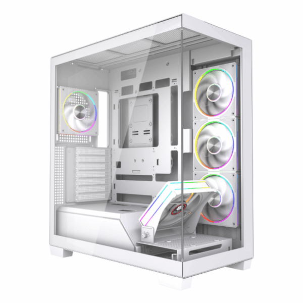 BOITIER SG NV7 5 FAN ARGB BLANC