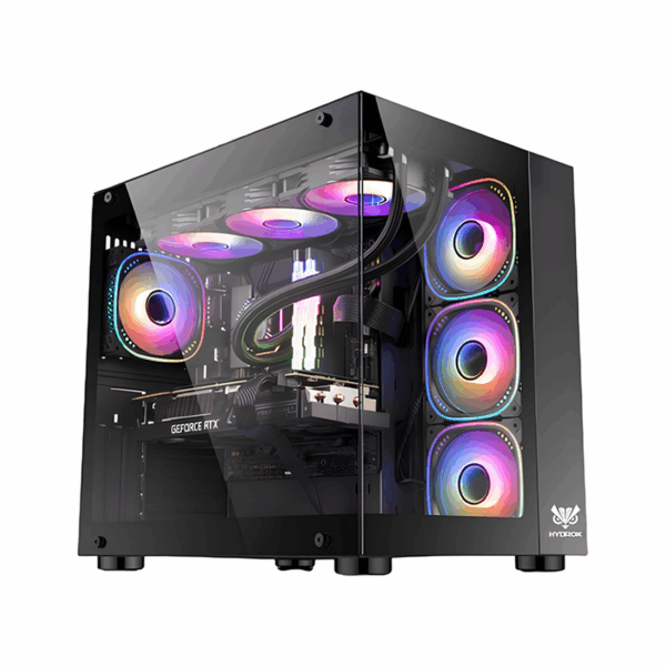 BOITIER HYBROK TITAN EVO 7 FANS ARGB NOIR