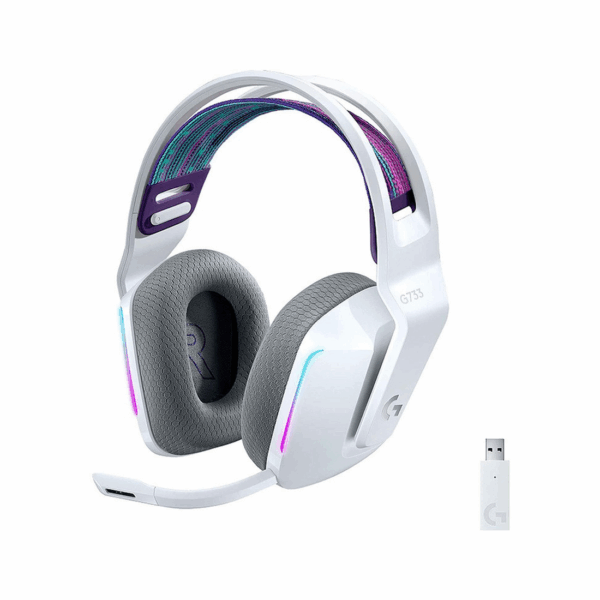 CASQUE LOGITECH G733 LIGHTSPEED WIRELESS RGB BLANC (981-000883)