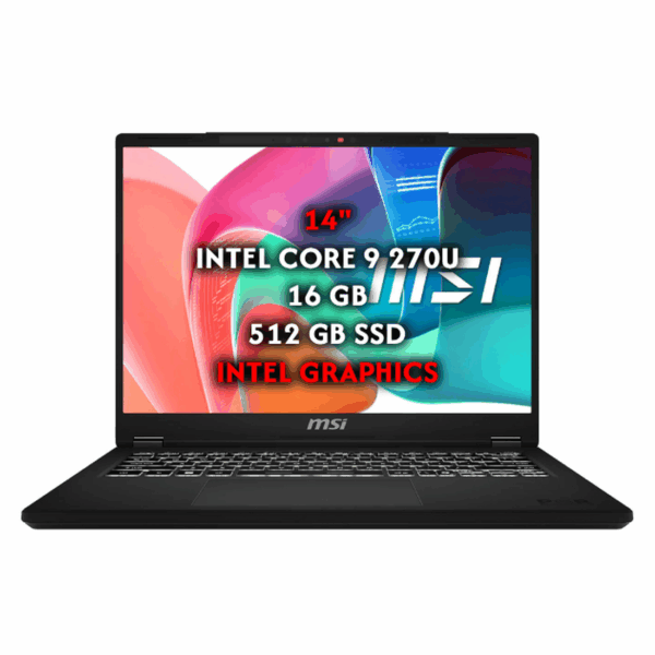 PC PORTABLE MSI MODERN 14 H D2RMG-441MA 14"FHD/INTEL CORE 9 270H/INTEL GRAPHICS/16Go/512Go