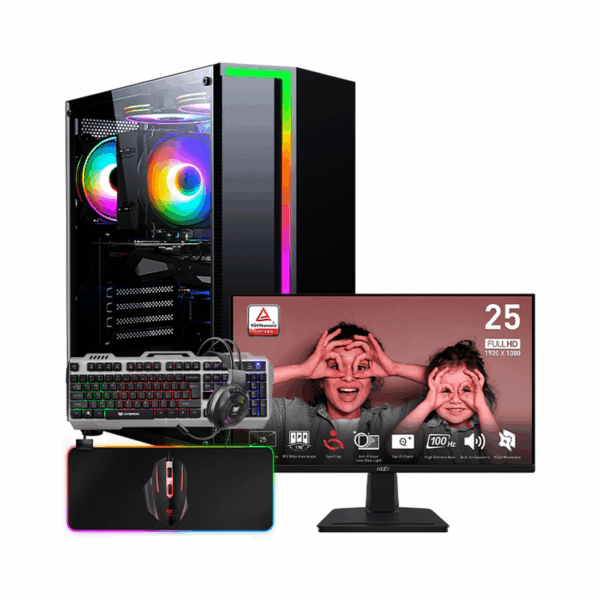 SETUP GAMER R5 3400G/8Go/250Go + MP251 + HPG100
