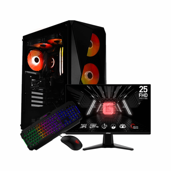 SETUP GAMER R5 5600/RX7600/16Go/500Go + MP251L E2 + GK100 + GM100