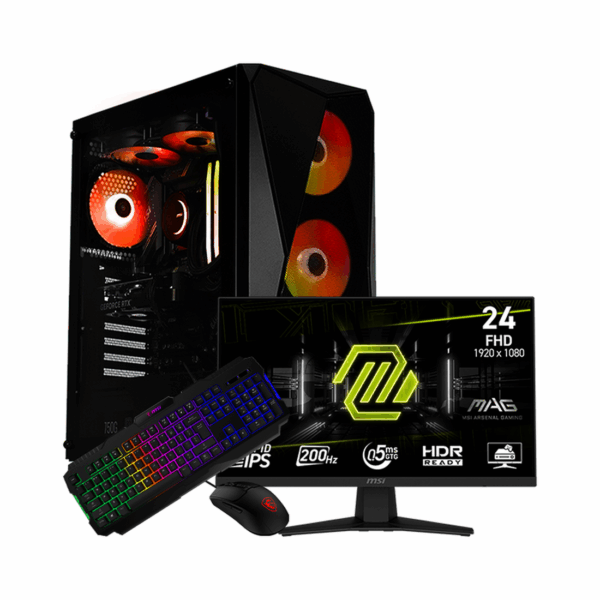 SETUP GAMER R7 5700X/RTX5050/16Go/512Go + 255XF + GK100 + GM100