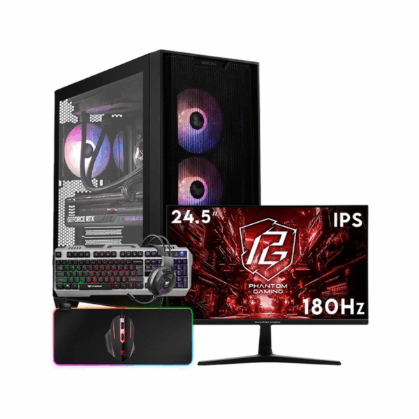 SETUP GAMER R7 5700X/RX6600/16Go/512Go + VG279Q3A + HPG100