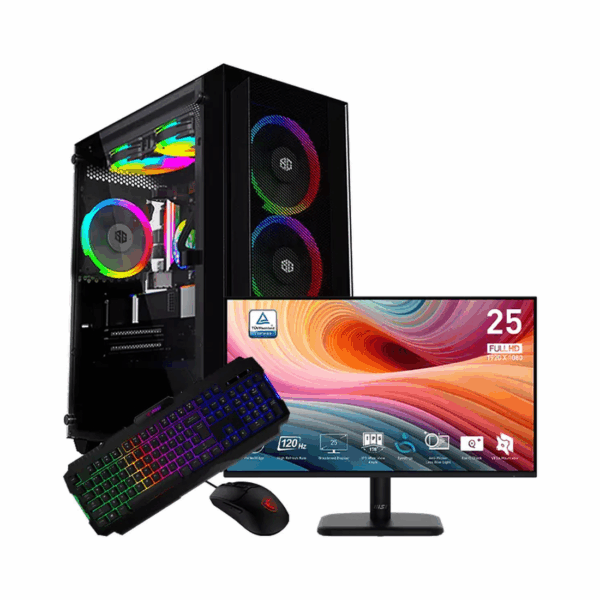 SETUP GAMER i5 12400F/RTX5050/16Go/512Go + MP251L E2 + GK100 + GM100