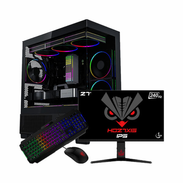 SETUP GAMER i5 14400F/RTX5070/16Go/1To +  HG27XIS + GM100 + GK100