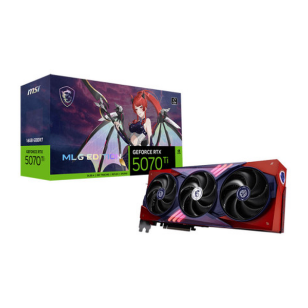 CARTE GRAPHIQUE MSI GEFORCE RTX 5070 TI 16G MLG EDITION OC