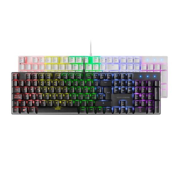 CLAVIER GAMER MARS GAMING MK422RFR RGB MECANIQUE SWITCH RED AZERTY