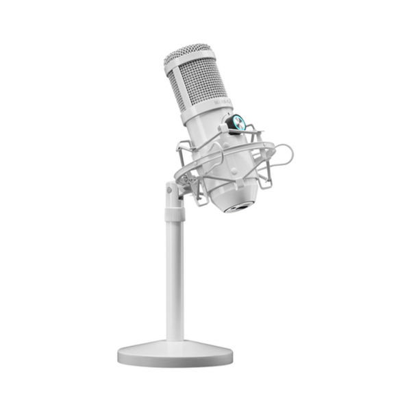 MICRO MARS GAMING MMICX PRO STUDIO, DUAL CONDENSER, 96KHZ, ANTIV, USB, WHITE