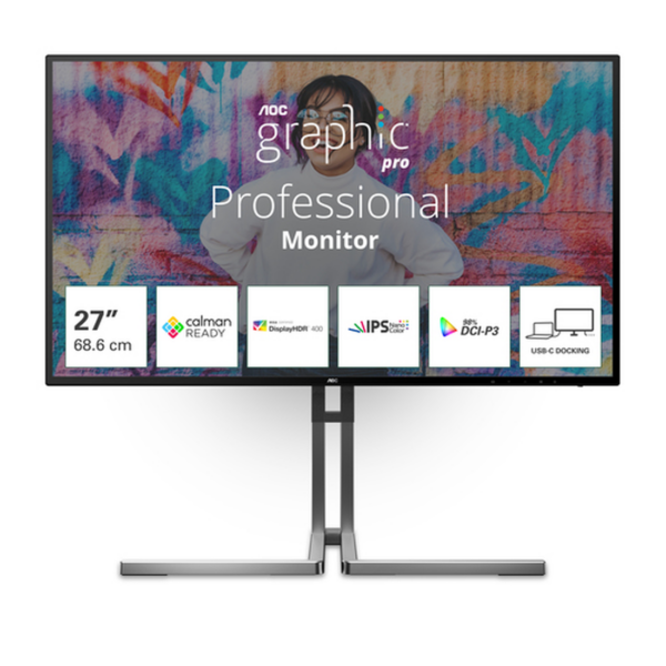 MONITEUR AOC GRAPHIC PRO U27U3CV 27" IPS 60HZ 4K