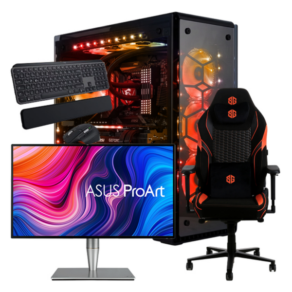 SETUP GAMER I7 13700F/RTX5090/32Go/1To + PA27AC + MACLAREN + MX KEYS S