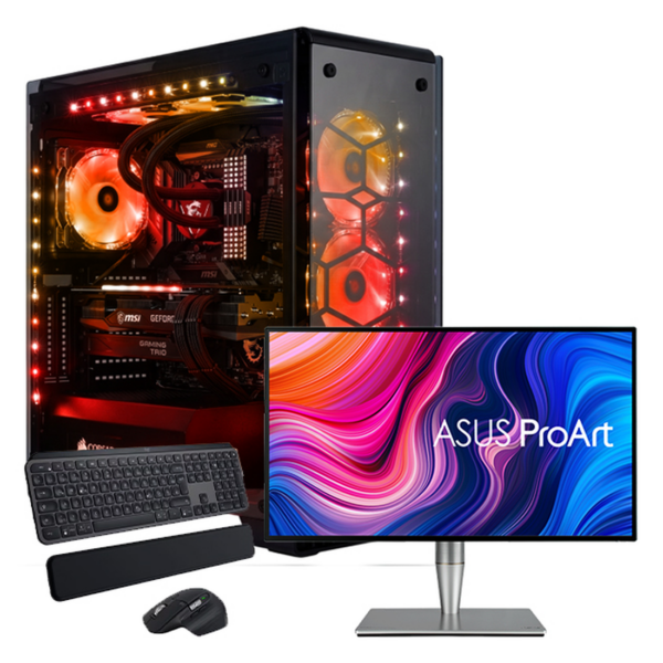 SETUP GAMER I7 13700F/RTX5090/32Go/1To + PA27AC + MX KEYS S