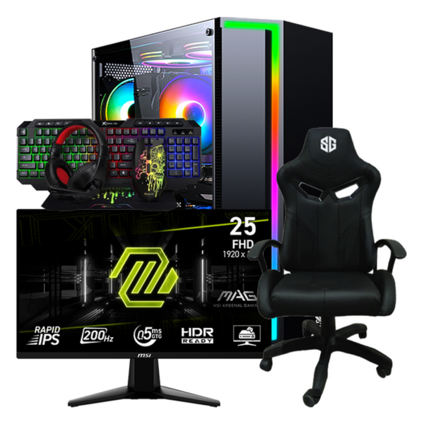 SETUP GAMER R3 3200G/8Go/240Go + 255F E20 + FIGHTER + CMX-415