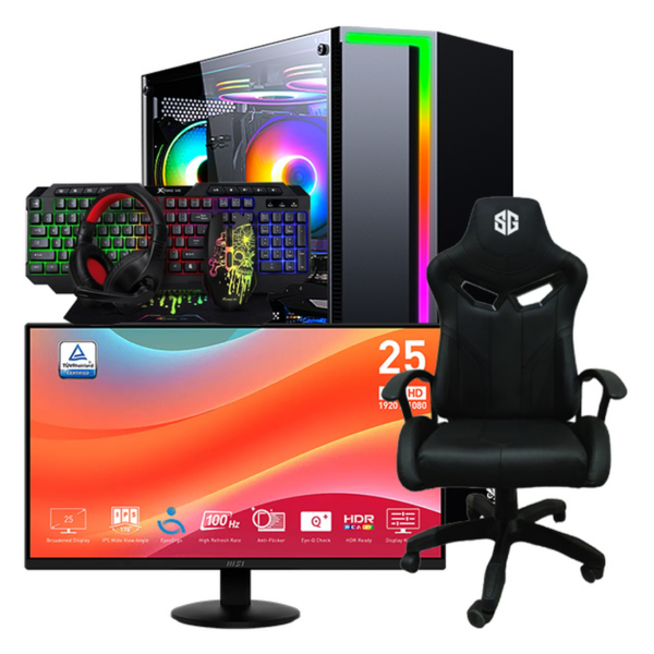 SETUP GAMER R3 PRO 5350G/8Go/256Go + MP252L + FIGHTER + CMX-415
