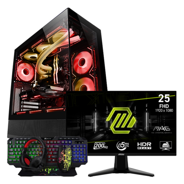SETUP GAMER R5 8400F/RX9060XT-8Go/16Go/512Go + 255F E20 + CMX-415