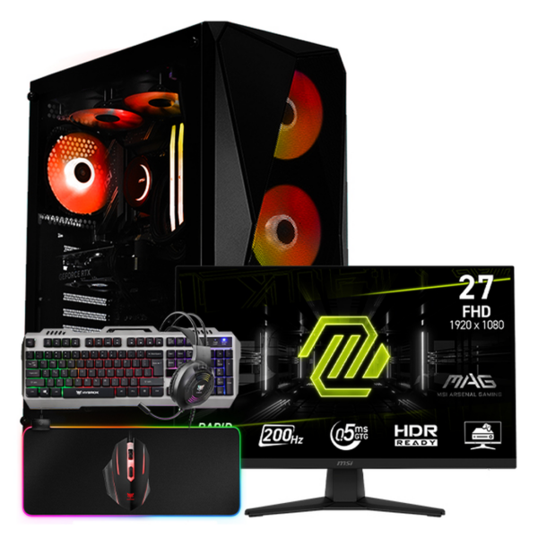 SETUP GAMER R7 5700/RTX5050/16Go/512Go + 272F + CMX-415