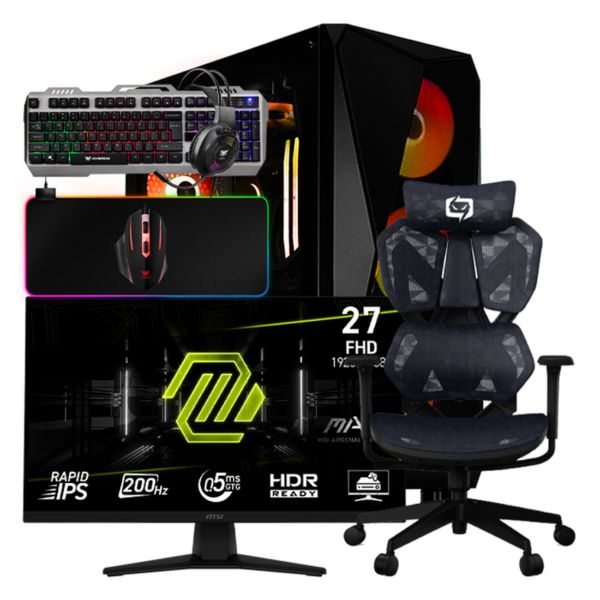 SETUP GAMER R7 5700/RTX5050/16Go/512Go + 272F + X5C-207 + CMX-415