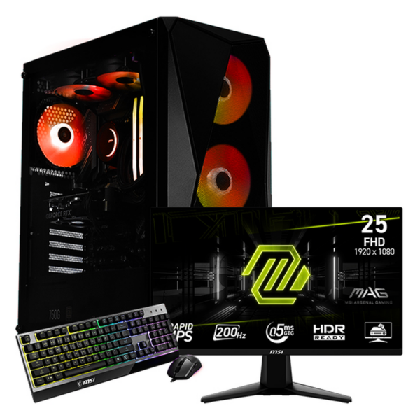 SETUP GAMER R7 5700/RTX5060Ti-8Go/16Go/512Go + 255F E20 + GK30
