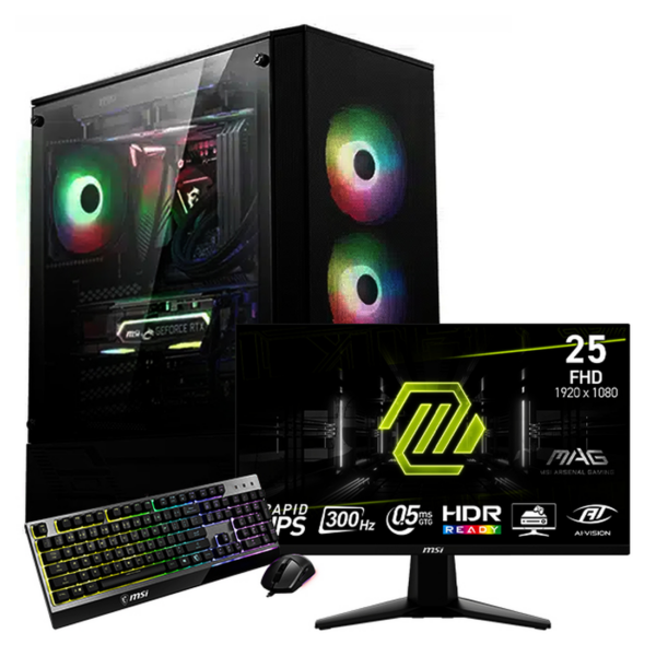 SETUP GAMER i5 14400F/RTX5070/16Go/1To + 255XF + GK30