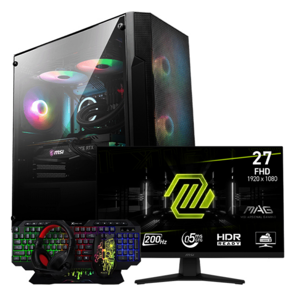 SETUP GAMER i5 14400F/RX7600/16Go/512Go + 272F + CMX-415